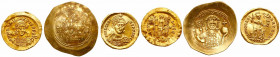 3-piece lot of Late Roman and Byzantine Gold Coins