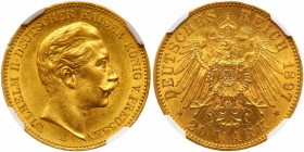German States: Prussia. 20 Marks, 1897-A. NGC MS62