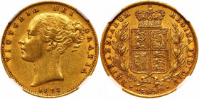 Great Britain. Sovereign, 1853. NGC AU55