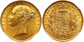 Great Britain. Sovereign, 1854. NGC MS61