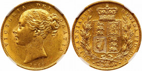 Great Britain. Sovereign, 1869. NGC MS60