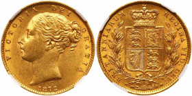 Great Britain. Sovereign, 1872. NGC MS62