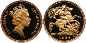 Great Britain. Half Sovereign, 1986. PF