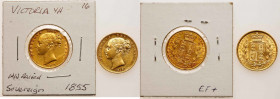Great Britain. Pair of Sovereign's: 1849 and 1855.