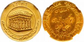 Iran. Gold Medal, AH1390 (1971). NGC MS64