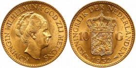 Netherlands. 10 Gulden, 1932. BU