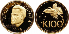 Papua New Guinea. 100 Kina, 1975. PF