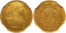 Spain. 4 Escudos, 1803-FA (Madrid). NGC AU