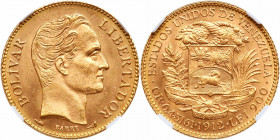 Venezuela. 20 Bolivares, 1912. NGC MS65