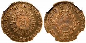 Argentina. 2 Soles, 1826-RA. NGC VF
