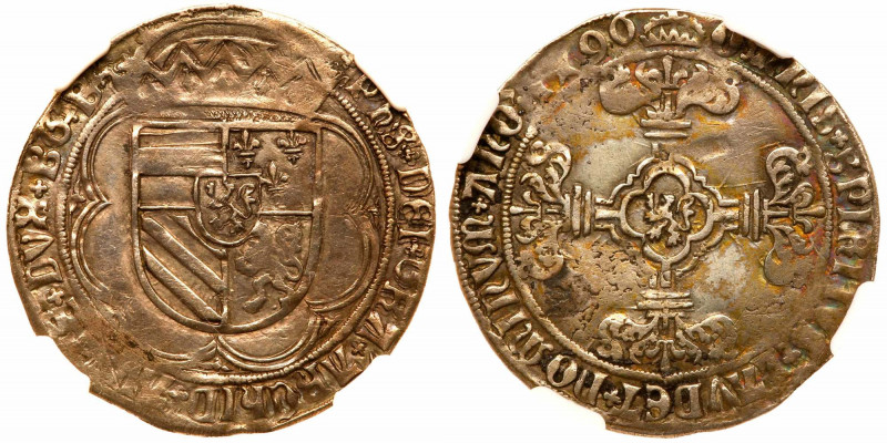 Belgium-Brabant. Double Patard, 1496. Levinson II-137. 2.87g. Antwerp. Philippe ...