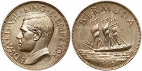 Bermuda. Edward VIII Fantasy Crown, 1936. PF