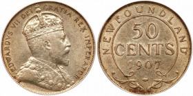 Canadian Provinces: Newfoundland. 50 Cents, 1907. PCGS EF40