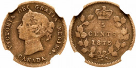 Canada. 5 Cents, 1875-H. NGC VG10