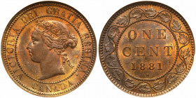 Canada. Cent, 1881-H. ANACS MS63