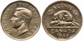 Canada. 5 Cents, 1948. PCGS MS66