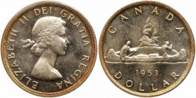 Canada. Dollar, 1953. ICCS MS64