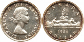 Canada. Dollar, 1955. ANACS MS66