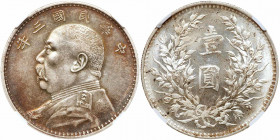 China-Republic. Dollar, Year 3 (1914). NGC MS62