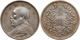 China-Republic. Dollar, Year 3 (1914). PCGS EF