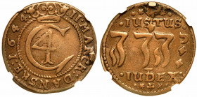 Denmark. 2 Mark, 1644. NGC VF