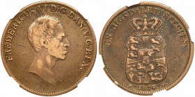 Denmark. Speciedaler, 1834-IC FF. NGC VF25