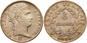 France. 5 Francs, 1811-A (Paris). VF-EF