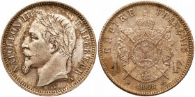 France. Franc, 1868-A. UNC