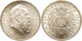 German States: Bavaria. 5 Marks, 1911-D. BU