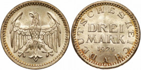 Germany. 3 Mark, 1924-A. BU
