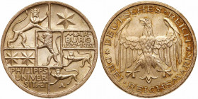 Germany. 3 Reichsmark, 1927-A. UNC