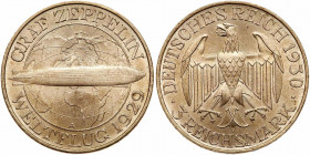 Germany. 3 Reichsmark, 1930-A. BU