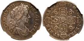 Great Britain. Sixpence, 1683. NGC EF45