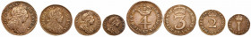 Great Britain. Maundy Set, 1698. VF-EF
