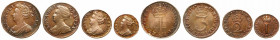 Great Britain. Maundy Set, 1713. EF-AU