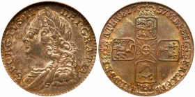 Great Britain. Sixpence, 1757. ANACS AU58