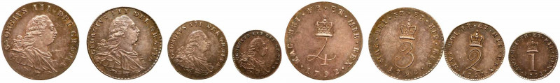 Great Britain. Maundy Set, 1792. S.3763; KM-MDS60. George III, 1760-1820. Older ...