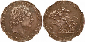 Great Britain. Crown, 1819. NGC EF45