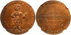 Great Britain. Middlesex. Conder Halfpenny, 1795. NGC MS63