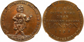 Great Britain. Middlesex. Conder Halfpenny, 1795. NGC MS63