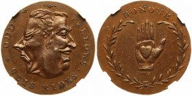 Great Britain. Middlesex. Conder Halfpenny, ND. NGC MS63