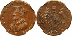 Great Britain. Middlesex. Conder Halfpenny, ND. NGC MS63