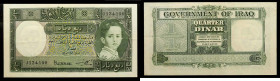 Iraq. ¼ Dinar, 1931 (ND 1942). PMG AU53