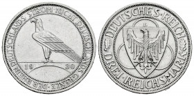 Germany. 3 reichsmark. 1930. München. D. (Km-70). (Jaeger-345). Ag. 15,01 g. Almost XF. Est...80,00. 

Spanish description: Alemania. 3 reichsmark. ...
