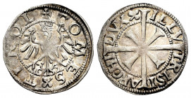 Austria. Maximilian I. 1 kreuzer. (Schulten-4436). 1,04 g. VF. Est...70,00. 

Spanish description: Austria. Maximilian I. 1 kreuzer. (Schulten-4436)...