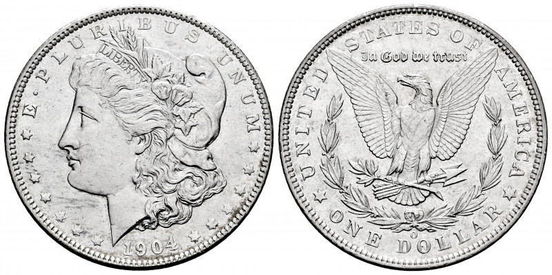 United States. 1 dollar. 1904. New Orleans. O. (Km-110). Ag. 26,74 g. Original l...