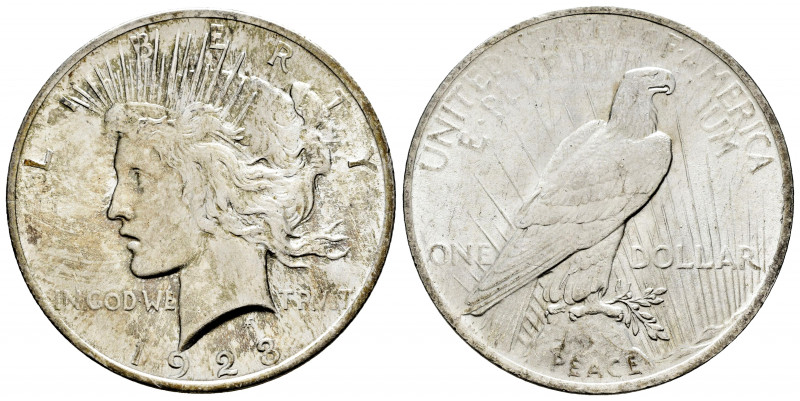 United States. 1 dollar. 1823. Philadelphia. (Km-150). Ag. 26,78 g. AU. Est...30...
