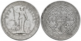 Great Britain. Trade dollar. 1911. Mumbai. B. (Km-T5). Ag. 26,60 g. Choice VF/VF. Est...120,00. 

Spanish description: Gran Bretaña. Trade dollar. 1...