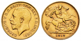 Great Britain. George V. 1/2 sovereign. 1912. (Km-819). (Fr-405). Au. 3,96 g. XF. Est...200,00. 

Spanish description: Gran Bretaña. George V. 1/2 s...