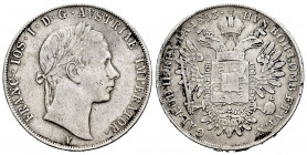 Italy. Lombarda. Franz Joseph I. 1/2 scudo. 1853. Venice. V. (Km-C38). Ag. 12,76 g. Rare. VF. Est...250,00. 

Spanish description: Italia. Lombardía...